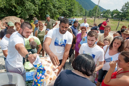 Help for the victims of the floods